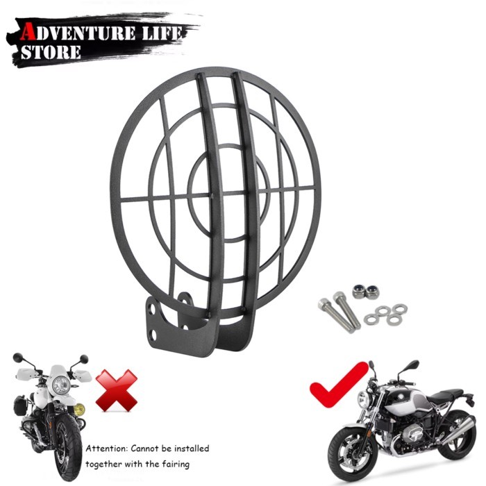 For BMW R NINE T RNINET R9T R 9 T Racer Pure Urban Scrambler 2014-2020 Motorcycle Headlight Guard P