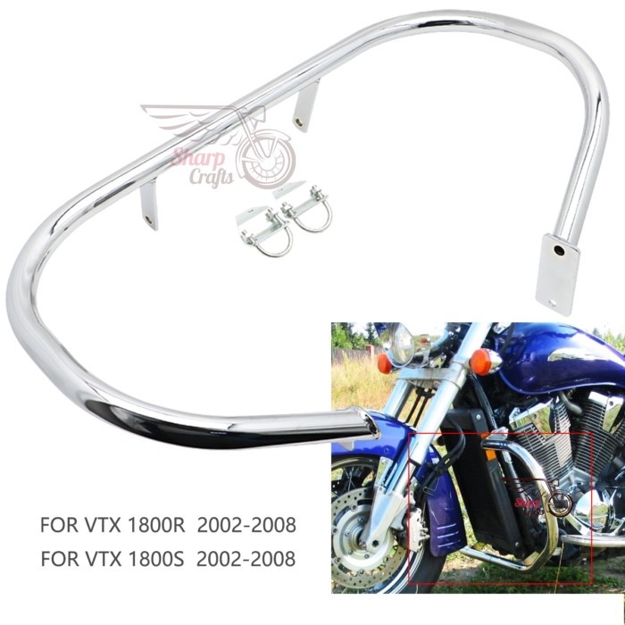 For Motorcycle Honda VTX1800 VTX1800R VTX1800S 2002-2008 Motorcycle Crash Bars VTX1800 Bumper Frame