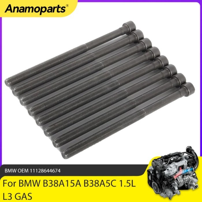 Engine Parts Cylinder Head Bolt Fit 1.5 2.0 3.0 L B38 B48 B58 For BMW Mini Cooper 118i 318i 750i X3