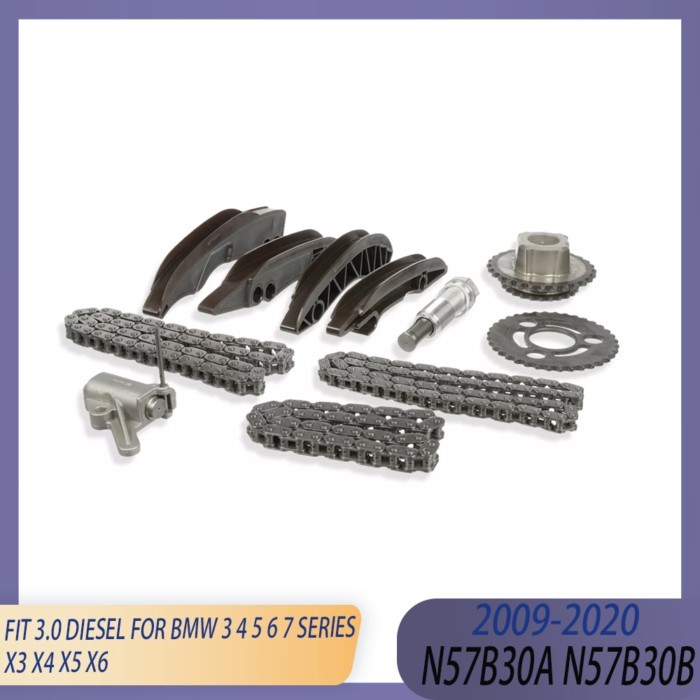 Engine Parts Timing Chain Tensioner Kit Fit 3.0 L Diesel N57 N57D30A N57D30B 2009-2020 For BMW 3 4