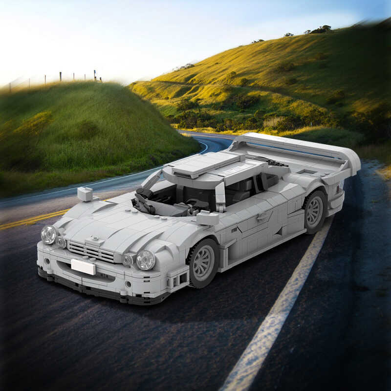 Moc-177224 โมเดลรถ Mercedes-Benz CLK GTR ขนาด 1:15 แบบประกอบเอง ใช้ร่วมกับเลโก้ได้