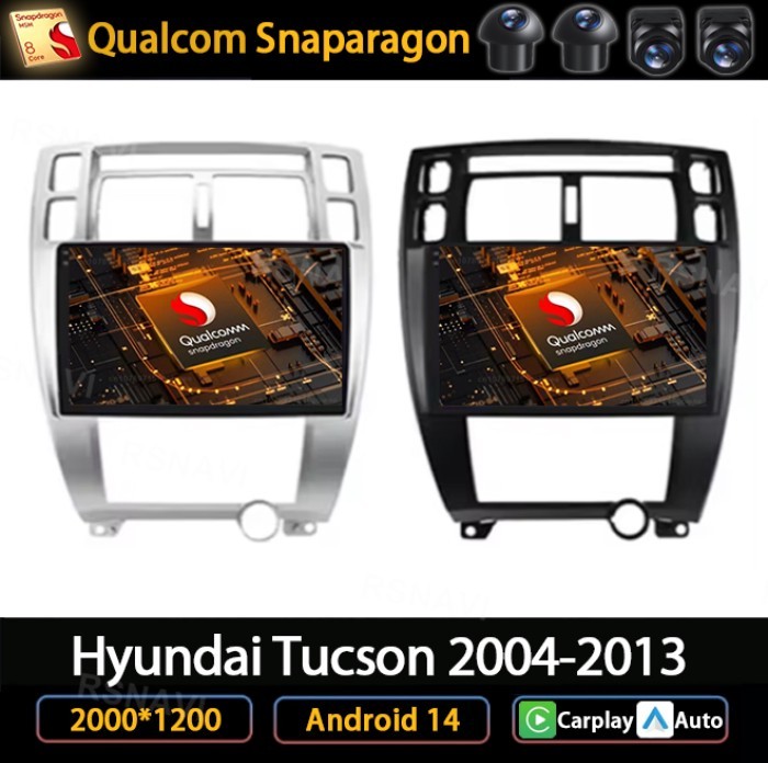 Andoird 14 Car Radio For Hyundai Tucson 2004 - 2009 5G WIFI Viedo Player AUTO BT Stereo 2DIN GPS Mu