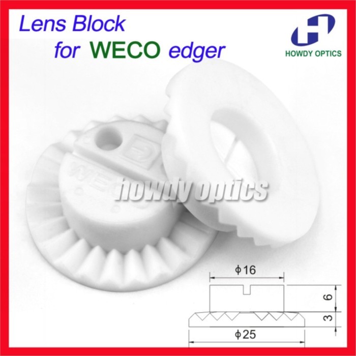 10pcs A25 lens block suction cup 25mm for WECO lens edger