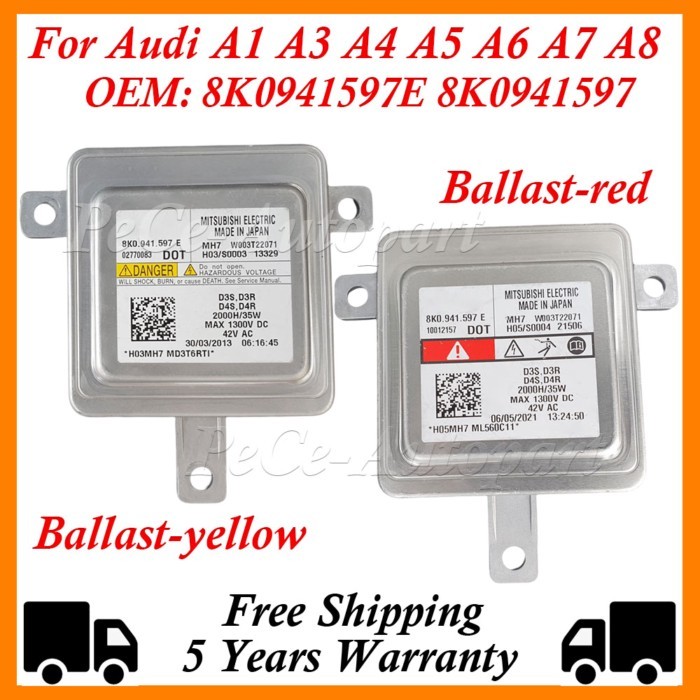 8K0941597E 8K0941597 8K0941597C Xenon Headlight HID D3S D3R D4S D4R Ballast For Audi A1 A3 A4 A5 A6