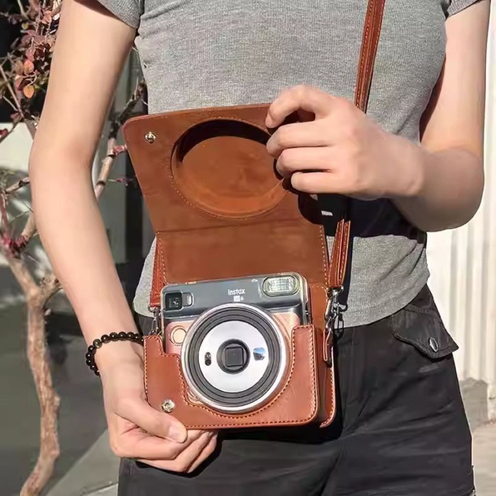Fuji Polaroid instax SQ6 เคสกล้องกระเป๋าเก็บกระเป๋า sq6 เคสป้องกัน Anti-Collision Scratch แบบพกพา