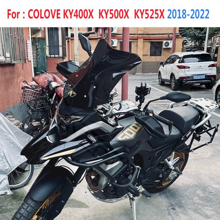 Windscreens For Colove KY500X KY400X KY525X Motorcycle Accessories Windshield Wind Deflectors Refit