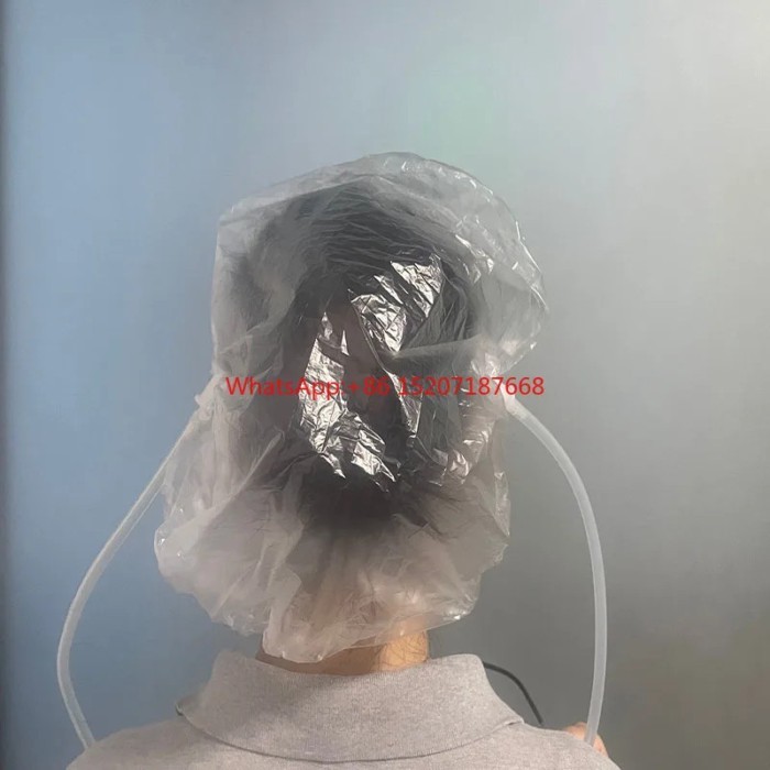 Scalp O3 treatment self-tapping Professional Ozone Hair Therapy Caps