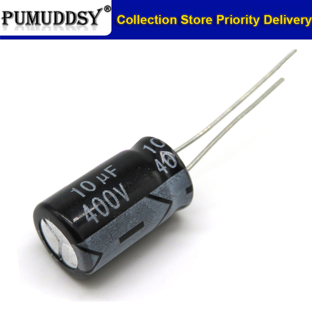 10PCS 400V10UF 10*17 มม.10UF 400V 10*17 Electrolytic capacitor ใหม่เดิม