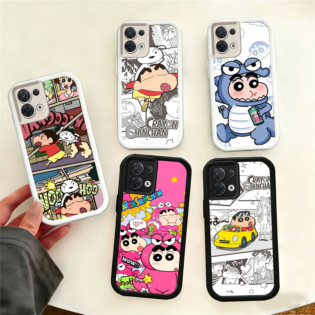 WC37 Shinchan สําหรับ Hp ชุบ Realme Narzo Note N61 V13 SE Q3 GT 30 N53 8S C61 N63 NEO6 50 5G วัสดุ T