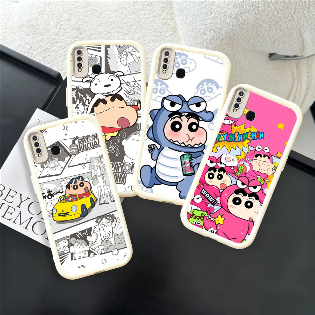 WC37 Shinchan สําหรับ Hp ชุบ VIVO Y91C Y81s Y66 Y75 Y93 Y91 Y81 Y53s Y56 Y95 5G วัสดุ TPU