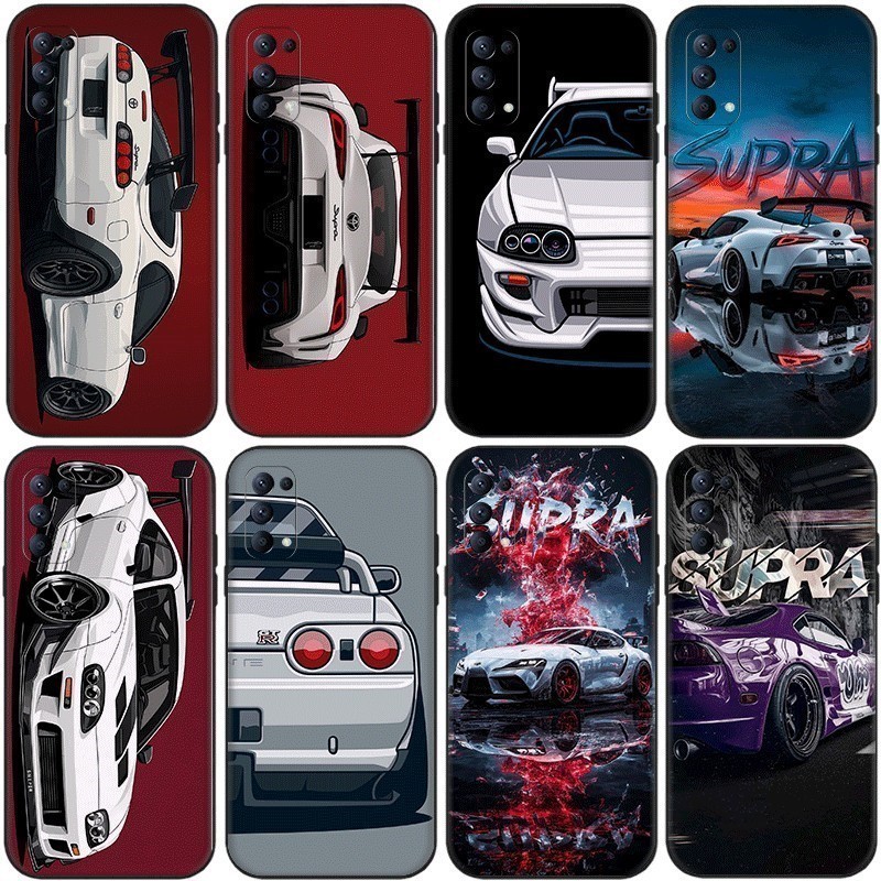 สําหรับ OPPO A5i Pro A5 A5X เคสโทรศัพท์ TPU ฝาครอบป้องกันแบบนุ่ม Toyota Supra รถหรูหรา