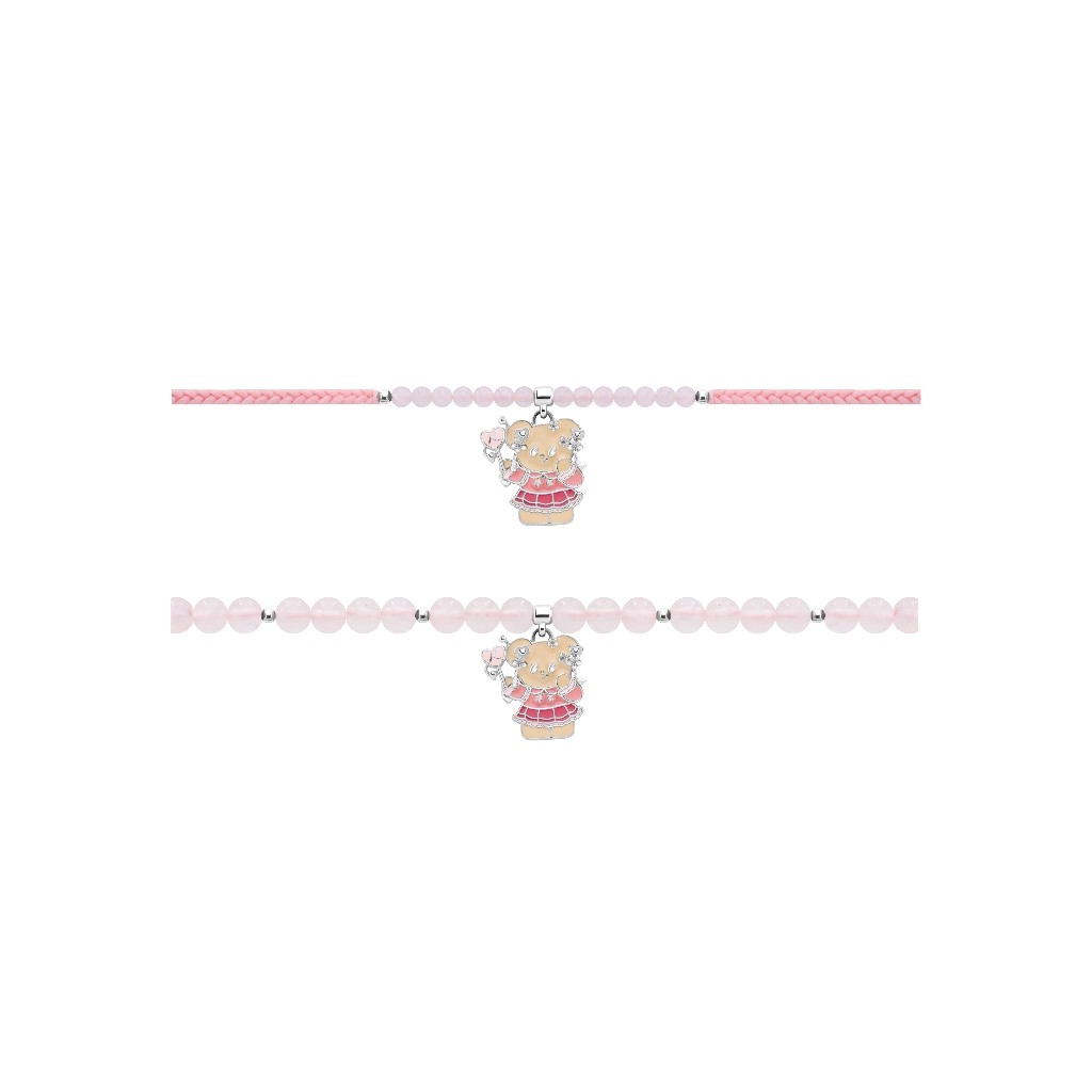 Ravipa | Butterbear Pinky-Heart Bracelet - สร้อยข้อมือ