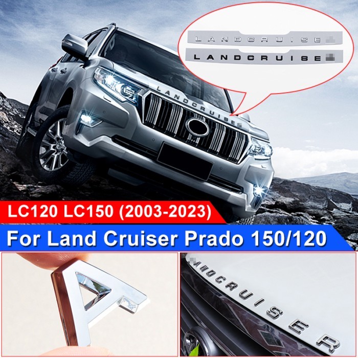 For Toyota Land Cruiser Prado 120 150 Engine Cover Decoration Land Cruiser Logo Accessories LC120 L