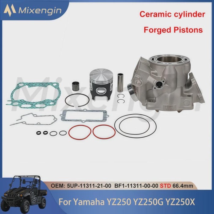 STD 66.4mm 249cc For Yamaha YZ250 YZ250G YZ250X 99-25 5UP-11311-21-00 Engine Parts cylinder piston