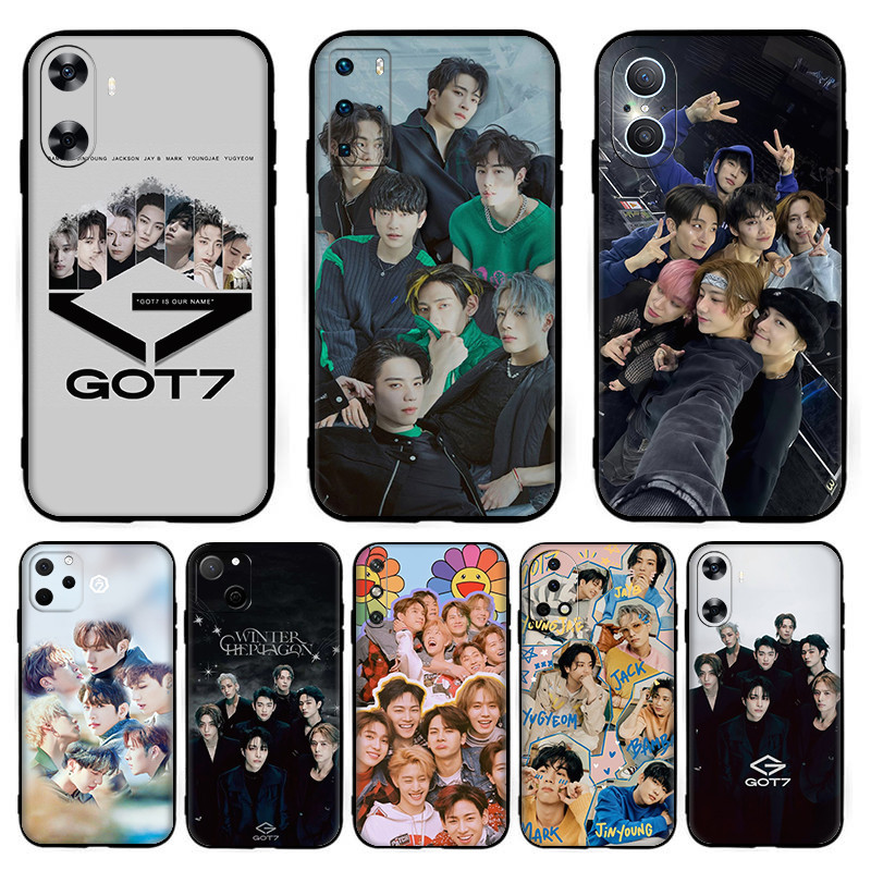 เคสโทรศัพท์TPUซิลิโคนสีดําgot7[T-9] สําหรับHuawei Nova 2i 2 Lite 3 3i 4E 5i 5T 7 10 SE 8i Y61