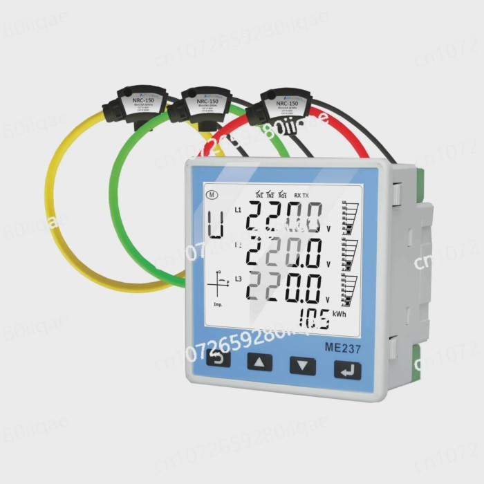 ME237 Power Meter 333mV CT Modbus RTU RS485 Rogowski Coil Energy Meter KWH Meter