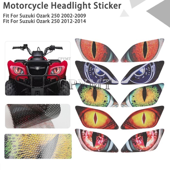 Fit For Suzuki Ozark 250 2002-2009 Ozark 250 2012-2014 Motorcycle Headlight Decor Sticker Protectiv
