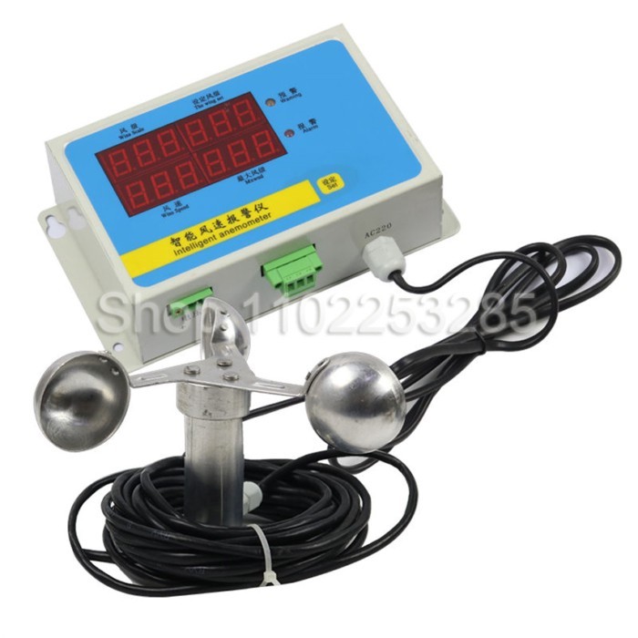 Tower Crane Anemometer Tower Crane Anemometer Wharf Navigation Anemometer Alarm Meter with Wind Bla