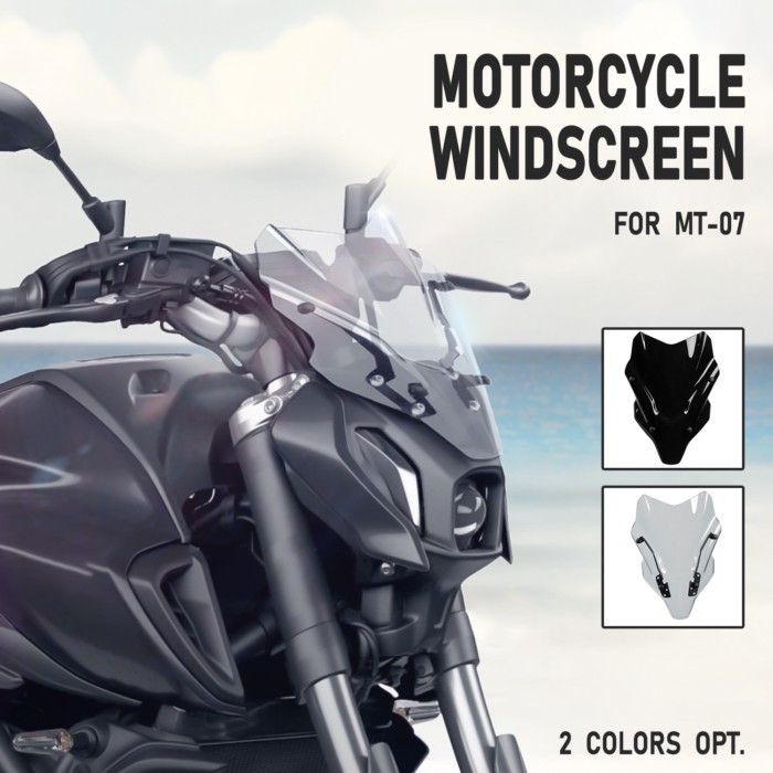 Motorcycle Windshield Windscreen Double Bubble Wind Deflector For Yamaha FZ-07 MT-07 MT07 FZ07 MT 0