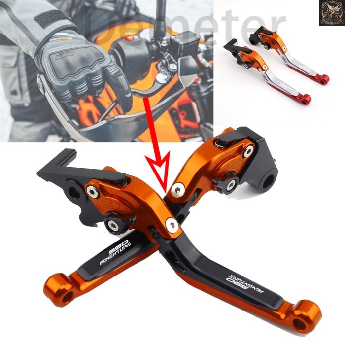 For 390 ADV ADVENTURE 390ADV 2020-2023 Clutch Lever Brake Lever Set Adjustable Motor Handle Levers