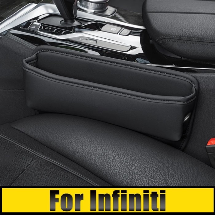 For Infiniti G25 G35 G37 Q50 Q60 EX25 QX50 QX70 EX FX M25 Q60S Car Seat Crevice Slot Storage Box Ba