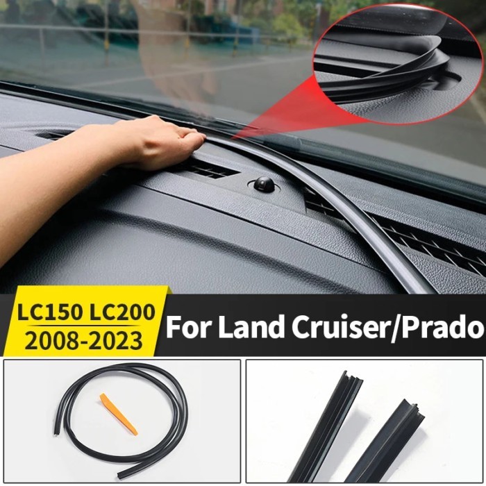 For Toyota Land Cruiser 200 LC200 Prado 120 150 LC120 LC150 2003-2022 center console Sealing Strip