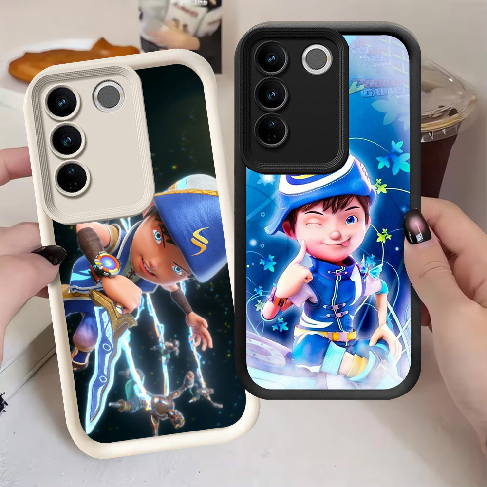 G-16 BoBoiBoy Casing สําหรับ VIVO Y81 Y81s V29 V29E Y100 Pro สีดําและสีขาว