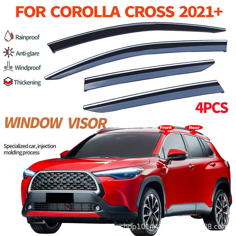 เหมาะสําหรับ COROLLA CROSS Rain Baffle Deflector COROLLA CROSS XG10 คิ้วกันฝนหน้าต่าง