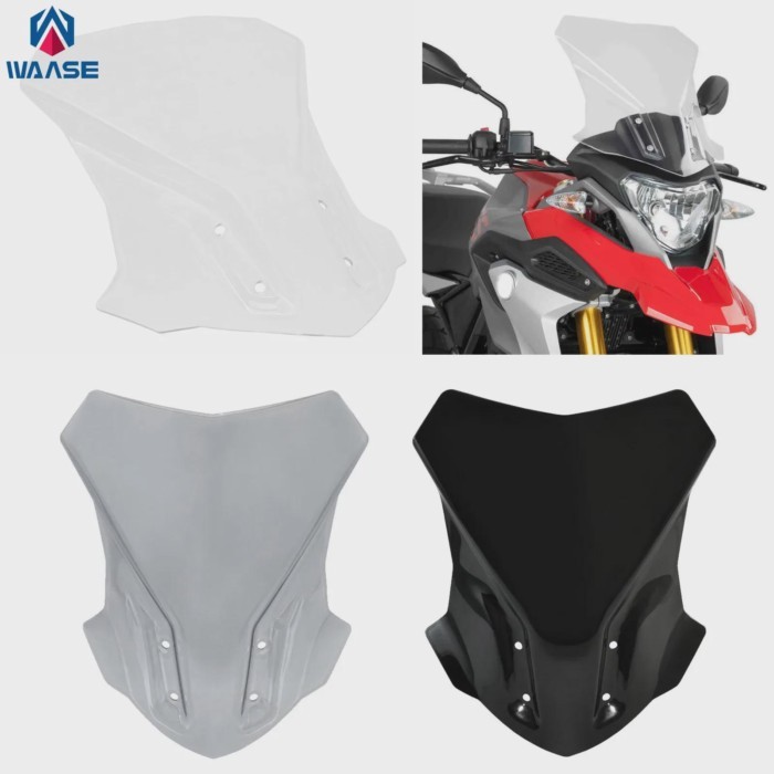 WAASE Bubble Front Windscreen Windshield Screen Shield For BMW G310GS G 310 GS 5G31 K02 2017 2018 2