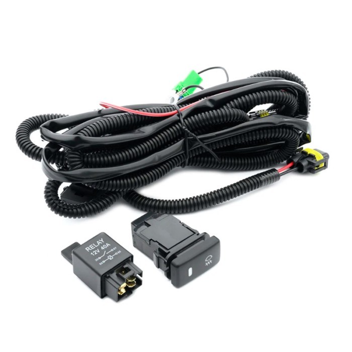 H8 H11 Fog Lights Wiring Harness For Toyota Land Cruiser 100 120 Hilux Prius 4Runner Highlander Tac
