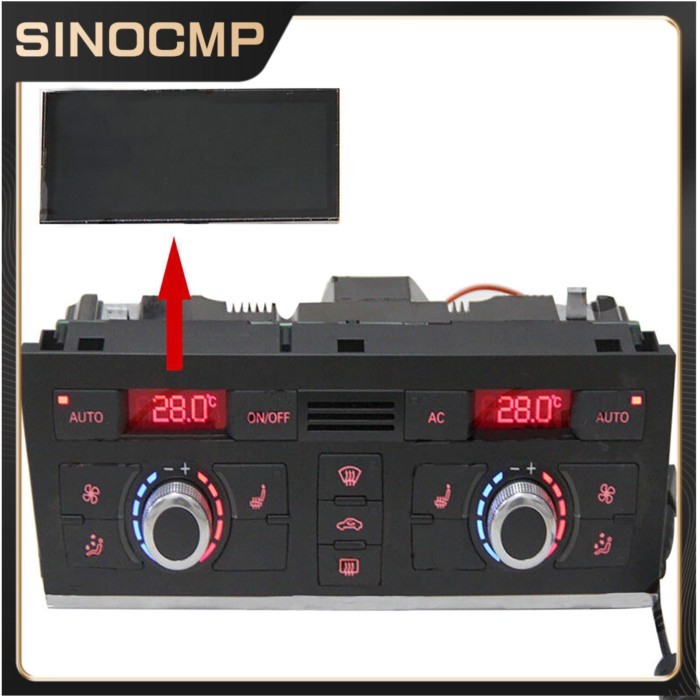 1Pcs LCD Display Screen Air Conditioning Panel Unit Display LCD Pixel Repair For Audi A6 (4F)/Q7 (4