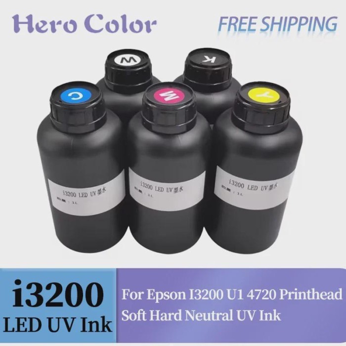 i3200 LED UV Ink neutral ink Curable Varnish UV Primer Liquid For Epson I3200 U1 4720 Printhead Sof