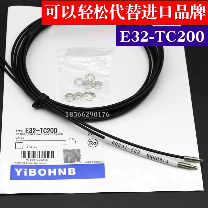 1PCS  Opposite Fiber Optic Sensor E32-TC200 E32-TC200E