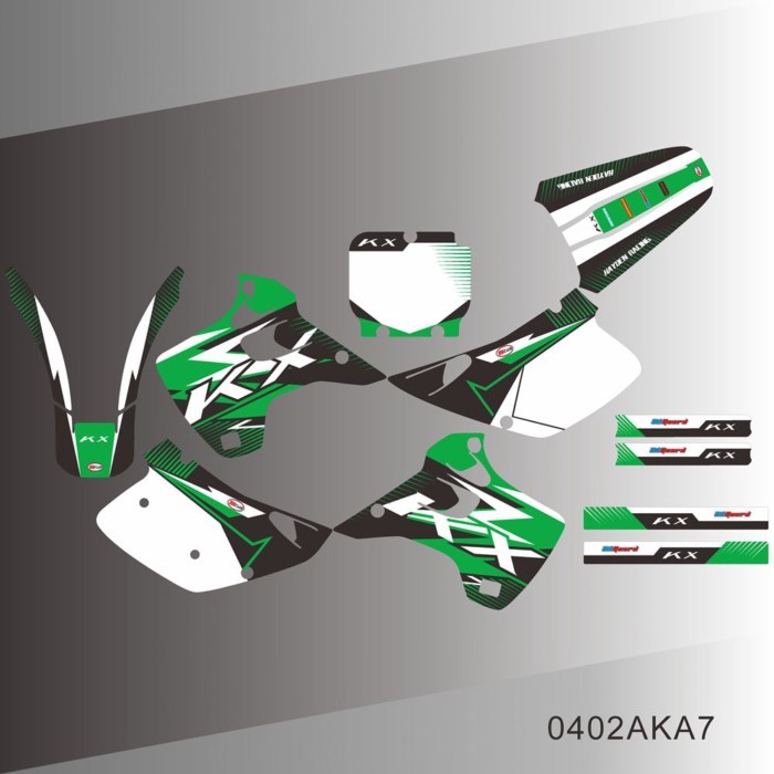 For KAWASAKI KX125 KX250 KX 125 KX 250 1992 1993 Full Graphics Decals Stickers Motorcycle Backgroun