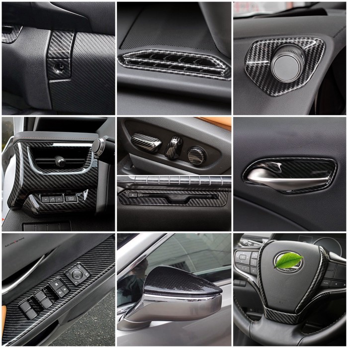 For Lexus UX UX200 UX250 2018-2021 Carbon Fiber Color Interior Central Control Modify Frame Cover T