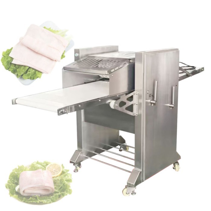 Pig Meat Skinner Pork Skin Peeling Cutting Machine Price Peeling Pork Skin Machine