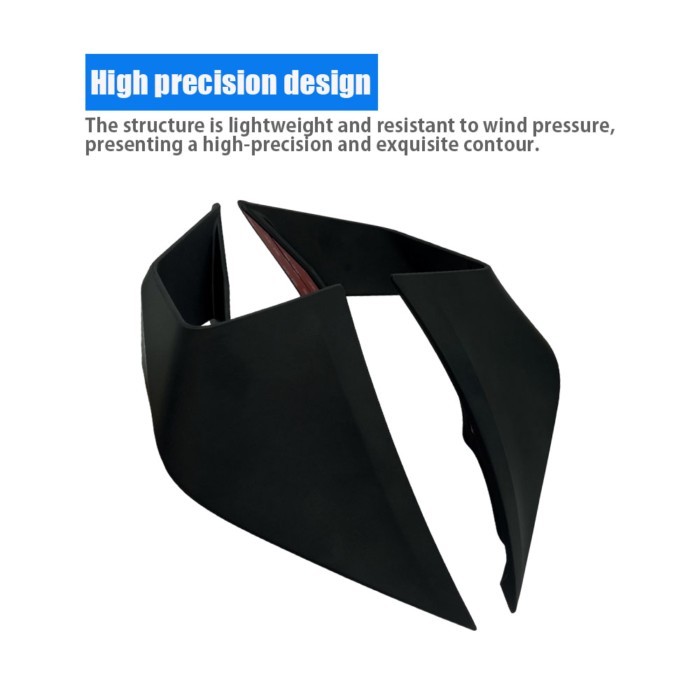 For Yamaha YZF-R3 YZF R3 YZFR3 2019-2022 ABS Plastic Motorcycle Fixed Wind Wing Aerodynamic Wings F
