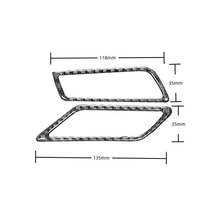 For Volkswagen VW Golf 8 MK8 2020 2021 Auto Instrument Air Outlet Frame Cover Sticker Trim Carbon F