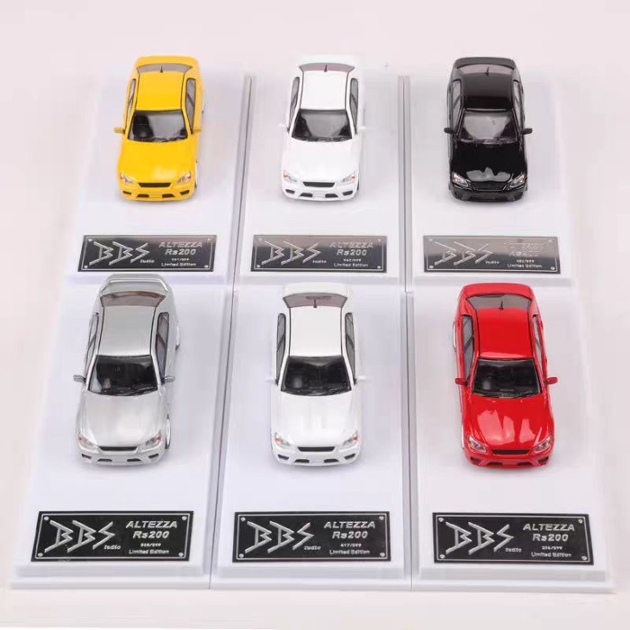 1/64 BBS Toyota Bite Shark Altezza RS200 โมเดลรถอัลลอย