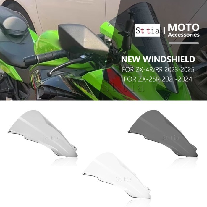 ZX 25R 4R 4RR Motorcycle Windscreen Windshield For Kawasaki Ninja ZX25R 2021-2023 ZX4R ZX4RR 2023 2