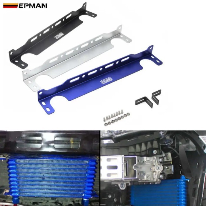 EPMAN Universal  Engine Oil Cooler Mounting Brackets T6061 Aluminum For Trust / British/Mocal Type