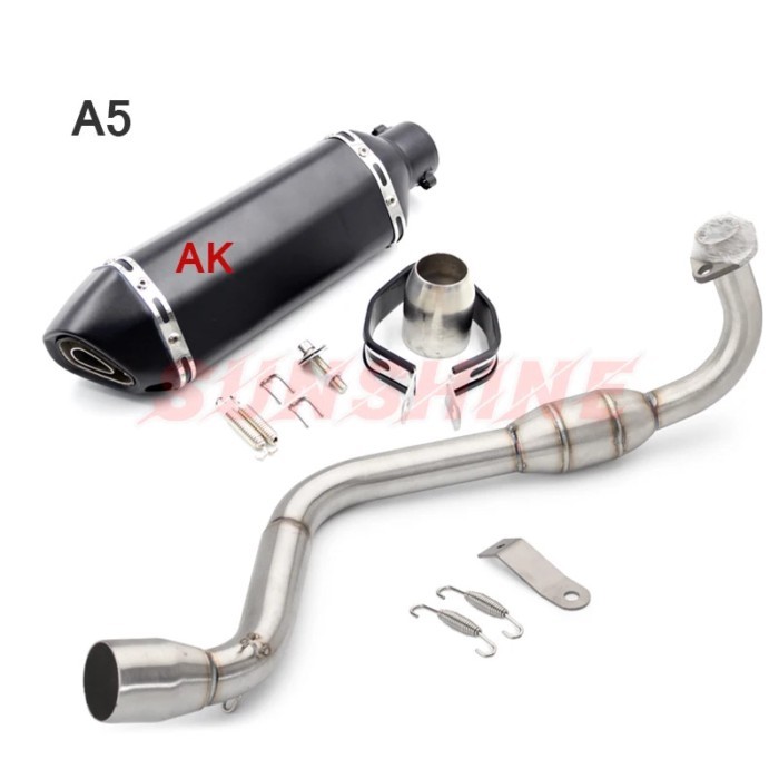 Motorcross Exhaust Motorcycle Muffler Slip on Racing Pitbike Full Systems Modified Front Pipe Escap