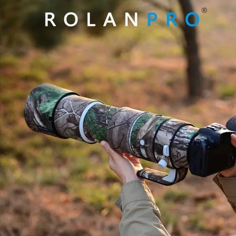 ROLANPRO Camouflage Coat สําหรับ Canon RF200-800 มม.F6.3-9 IS USM เลนส์กันน้ํา Rain Cover ป้องกันกรณ