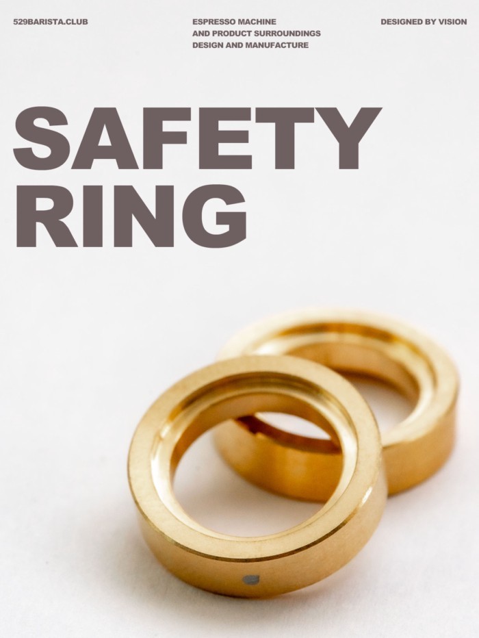 อุปกรณ์กาแฟ 9barista Espresso Machine วาล์วบรรเทาความดันแหวนความปลอดภัย Feiyuan