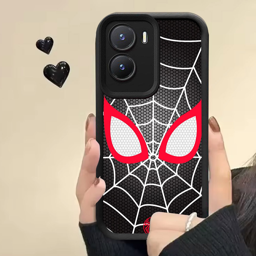R25 เคสซิลิโคน Spider-Man สําหรับ VIVO V19 Neo T1 V17 Y75 Y55 5G