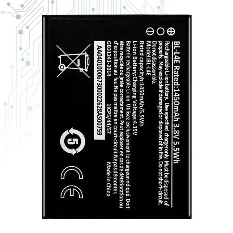 Battery BL-L4E 1450mAh For Nokia 8210 4G 2660 Flip 4G TA-1480 2760 Flip 2780 Flip For Hmd
