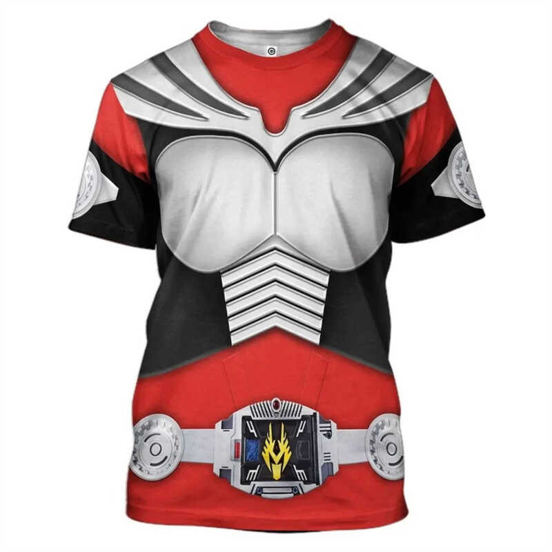 Kamen Rider W Cyclone T เสื้อสําหรับชาย Cool Designs 3D Masked Kuuga Build พิมพ์คอสเพลย์เสื้อยืด 2026 ใหม่‌‌