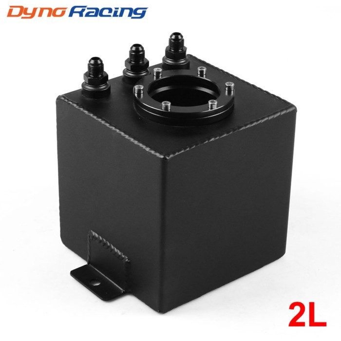 2L Aluminum Oil Catch Tank AN6 Fuel Surge Tank Surge Tank Fit 044 Pump 150*150*150mm Fuel Tanks Oil