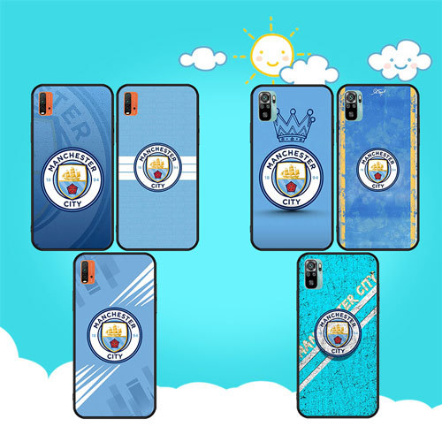 นุ่มสีดํา Samsung Galaxy S7 S7 Edge S8 S8 Plus S9 S9 Plus S10 S10E S25 S25 Ultra Manchester City2 เค