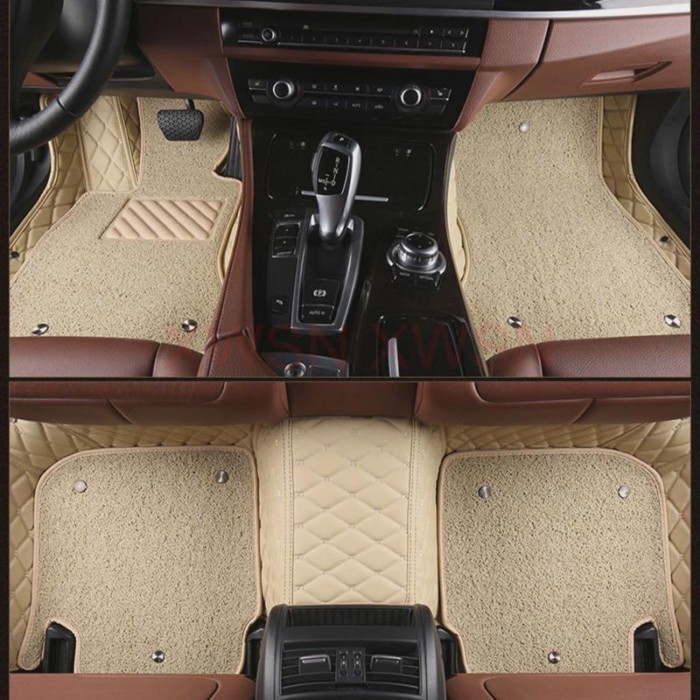 Two Layers Customized Full Coverage Car Floor Mats for Honda Fit Jazz 2021-2024 2014-2020 Accord 19